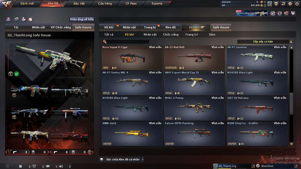 shop acc cf uy tin gia re